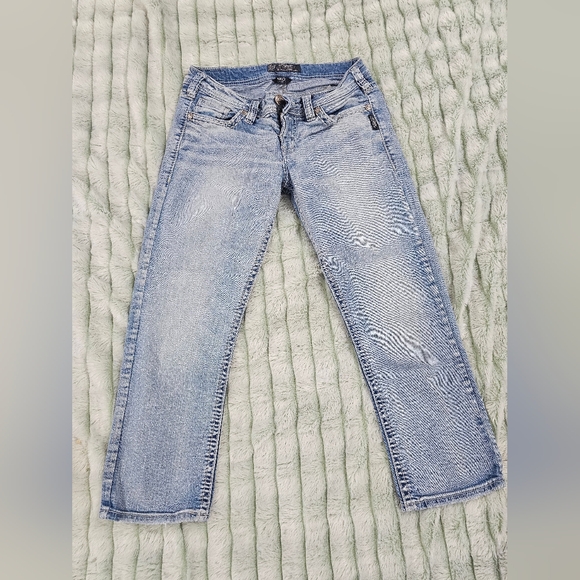Silver Jeans Women's Light Blue Straight Leg Jeans - Picture 1 of 4